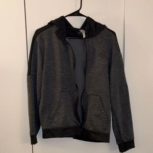 adidas Men's Gray Zip Up Sweater